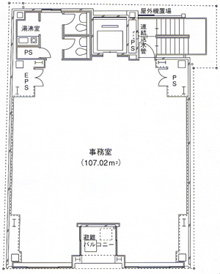 平野町ビル　平面図