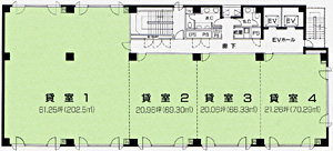 北４条ビル　平面図